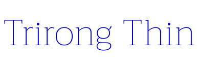 Trirong Thin الخط